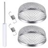 Stainless Steel Flying Insect Screen RV Furnace Vent Cover Mesh with Installation Tool