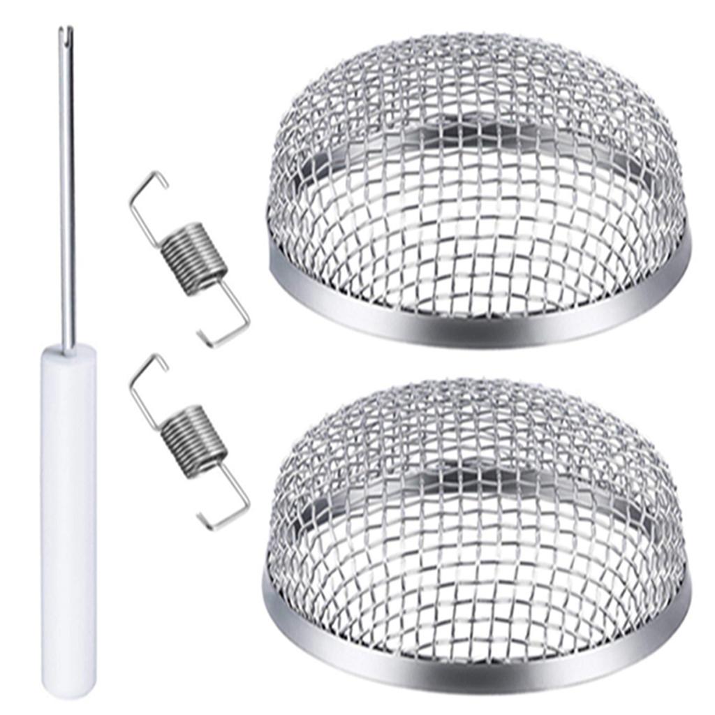 Stainless Steel Flying Insect Screen RV Furnace Vent Cover Mesh with Installation Tool