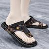 Горячая Распродажа Мужские Сандалии Натуральная Кожа Мужская Летняя Обувь Домашние Тапочки Вьетнамки Мужская Удобная Обувь Мягкие Сандалии