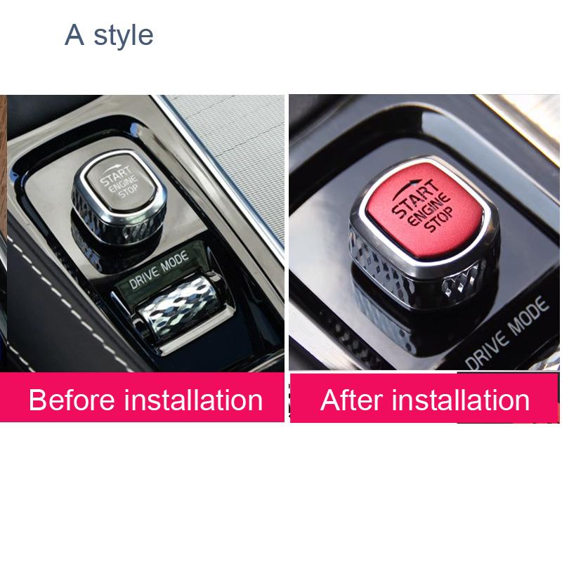 Для volvo XC60 XC90 S90 V90 V60 S60 Накладка с кнопкой старт и ручником, декоративные принадлежности