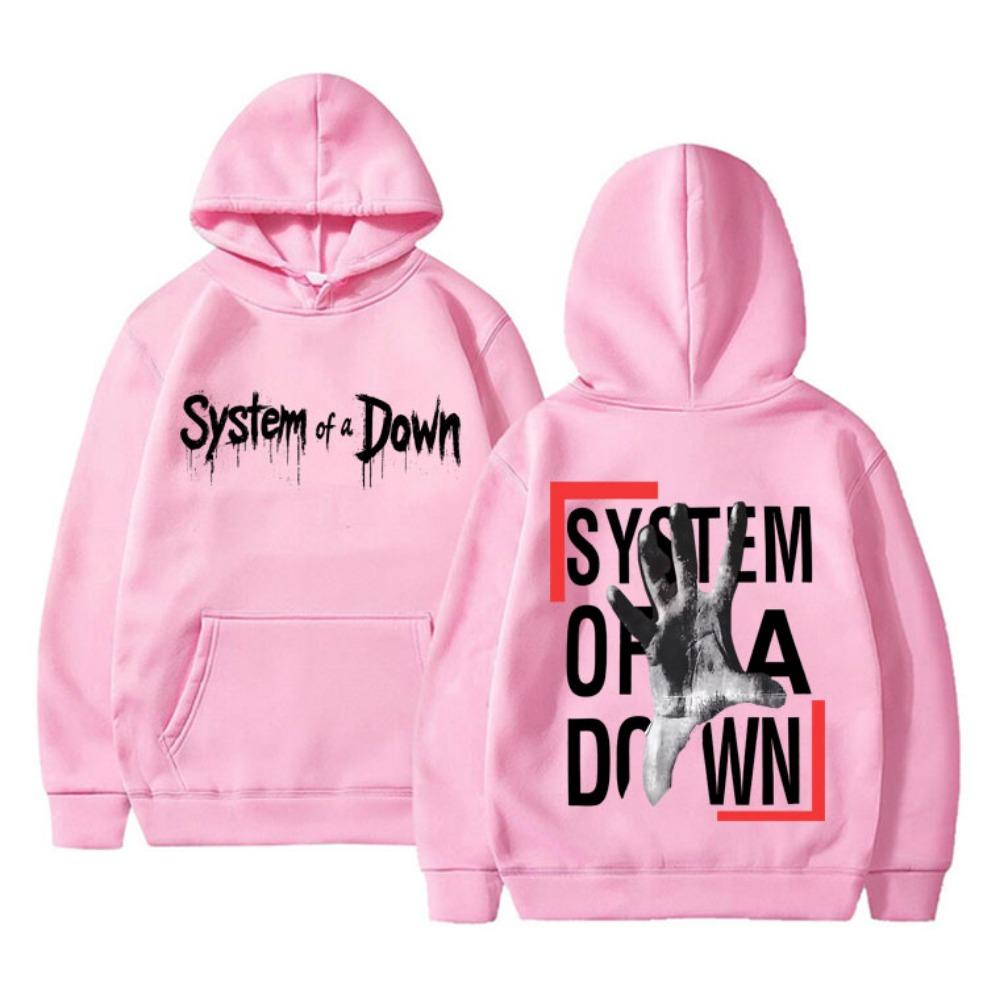 Худи с двусторонним принтом System Of A Down Мужское Женское Рок Винтажный Флисовая Толстовка Мужская 90-е Альтернативный Металл Мерч