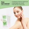 10 Pcs Facial Wax Strips Facial Hair Removal Quick and Painless Hair Removal Kit for All Skin Types Waxing Strips for Face Eyebrow Underarm Wax Strips