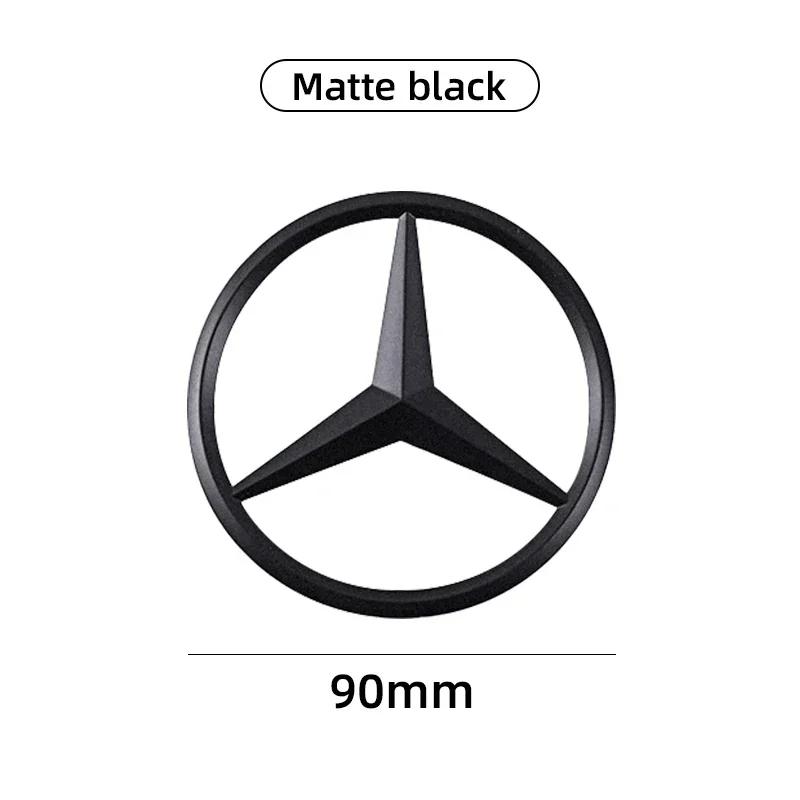 For Mercedes Benz 9cm ABS Car Rear Decal Trunk Emblem Sticker For Mercedes Benz S320 W164 W203 W204 W168 C180 E320 A200 CLA CLK