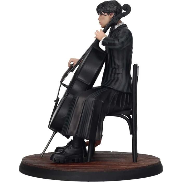 Figurine - SD TOYS - Wednesday avec Violoncelle - 20 cm - Noir - Pour Adultes à partir de 6 ans