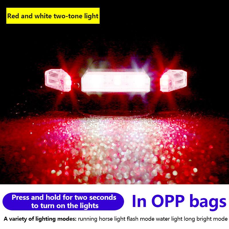 Led Mountain Bike Luggage Rack Light Waterproof Bicycle Rear Seat Reflective Taillight Night Ridding Safety Warning Reflector