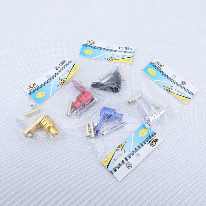 1Pc Electric Vehicle Universal Parking Switch Brake Lock Lever Lock Prevent Falls Motorcycle Modification Cow Horn Lock Buckle