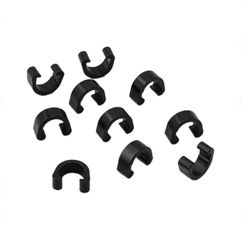 10Pcs Bike Brake Cable Housing Clip Aluminum Alloy Guide Brake Cable C-clips Guide Clamp for Mountain Bike Road Bicycles