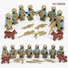 M8056 Military Building Block Figurine Small Particle Mosaic Doll Ornament Boy Toy Gift Bag