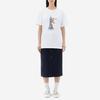 Maison Kitsune SS22 Afternoon Fox Capsule Collection Pattern Printed Short Sleeve T-Shirt Unisex Tops White IU00163KJ0008-P100