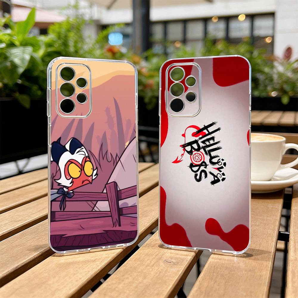 H-Helluva Boss M-Moxxie Чехол для телефона для Samsung S25,S24,S21,S22,S23,S30,Ultra,S20,Plus,Fe Прозрачный чехол