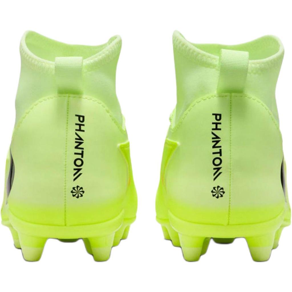 Nike Phantom 6 High Club MG GS Hyper Crimson Limelight Детские бутсы Желтый Life-Lime Черный HQ2022-800