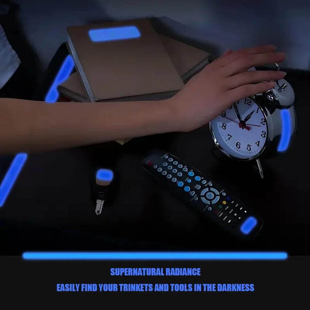 1 рулон 1,5 см x 3 м флуоресцентной самоклеящейся ленты, светящейся в темноте, для украшения сцены, предупреждения о выходе, светящиеся в темноте наклейки