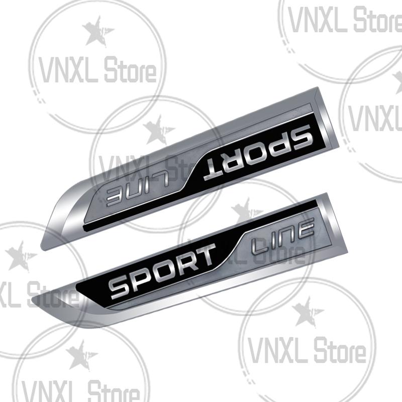 BATM9 Car-Styling Metal Sport Line Emblem Car Side Body Stickers For Skoda Kamiq Enyaq Combi Octavia Superb Elroq85 Karoq Kodiaq Rapid