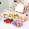 Square Garbage Plate Bone Dish Food Grade Small Meal Plate Fruit Snack Dishes Camping Dinnerware Heart Shaped Plate Salad Bowls