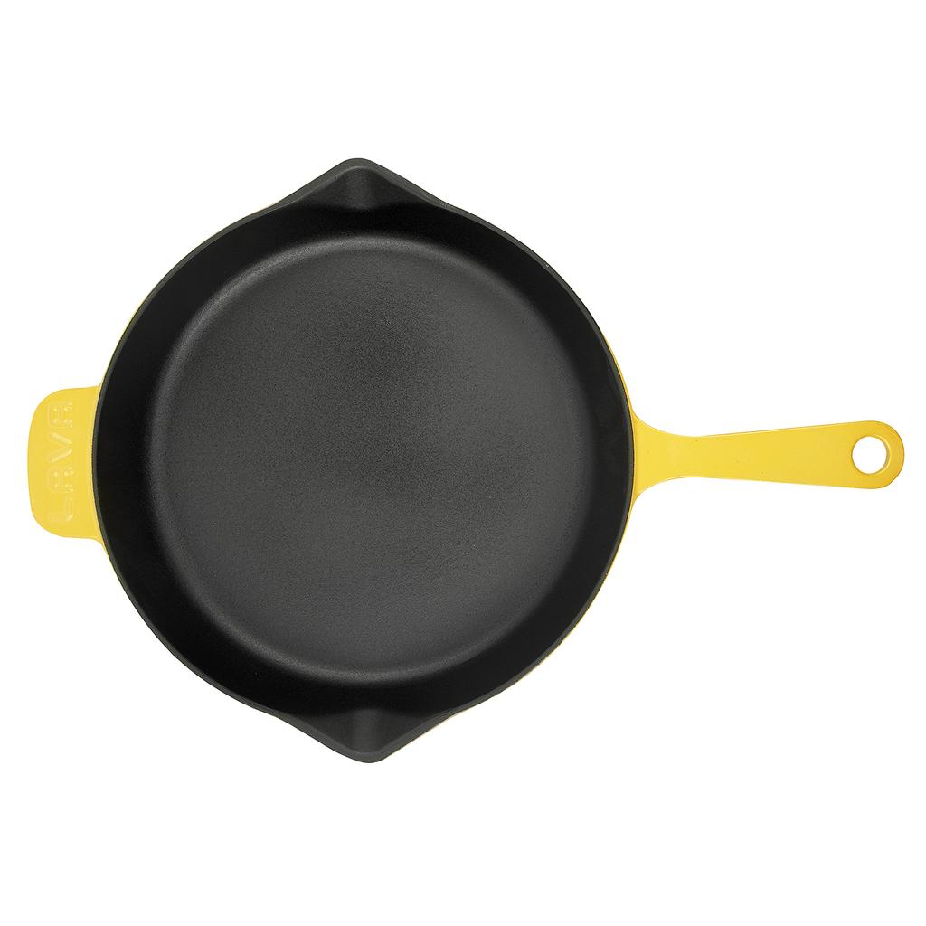 Lava Чугунная сковорода с круглой пружиной. Горка. Ø 28см.