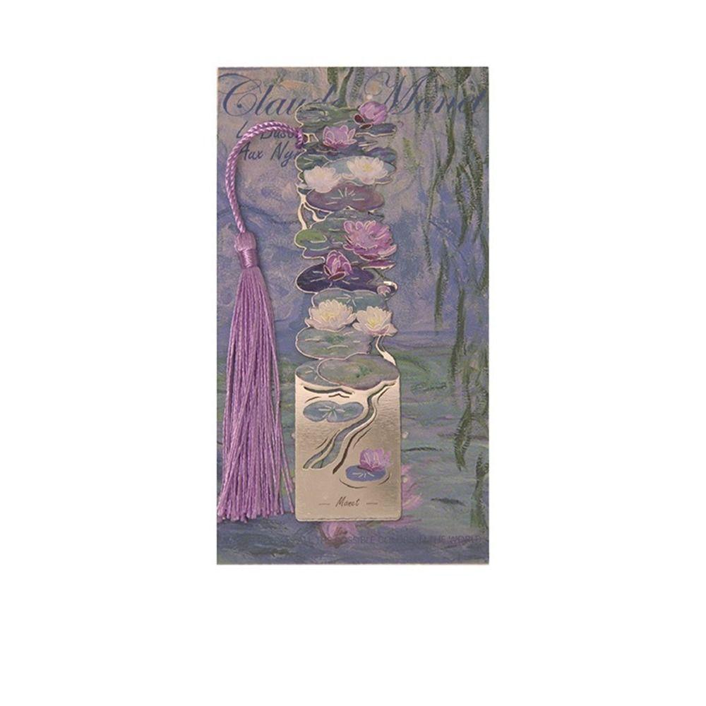 Кисточки Металлическая закладка Металлическая цветочная закладка с рисунком Ретро полая закладка Школьные канцелярские принадлежности