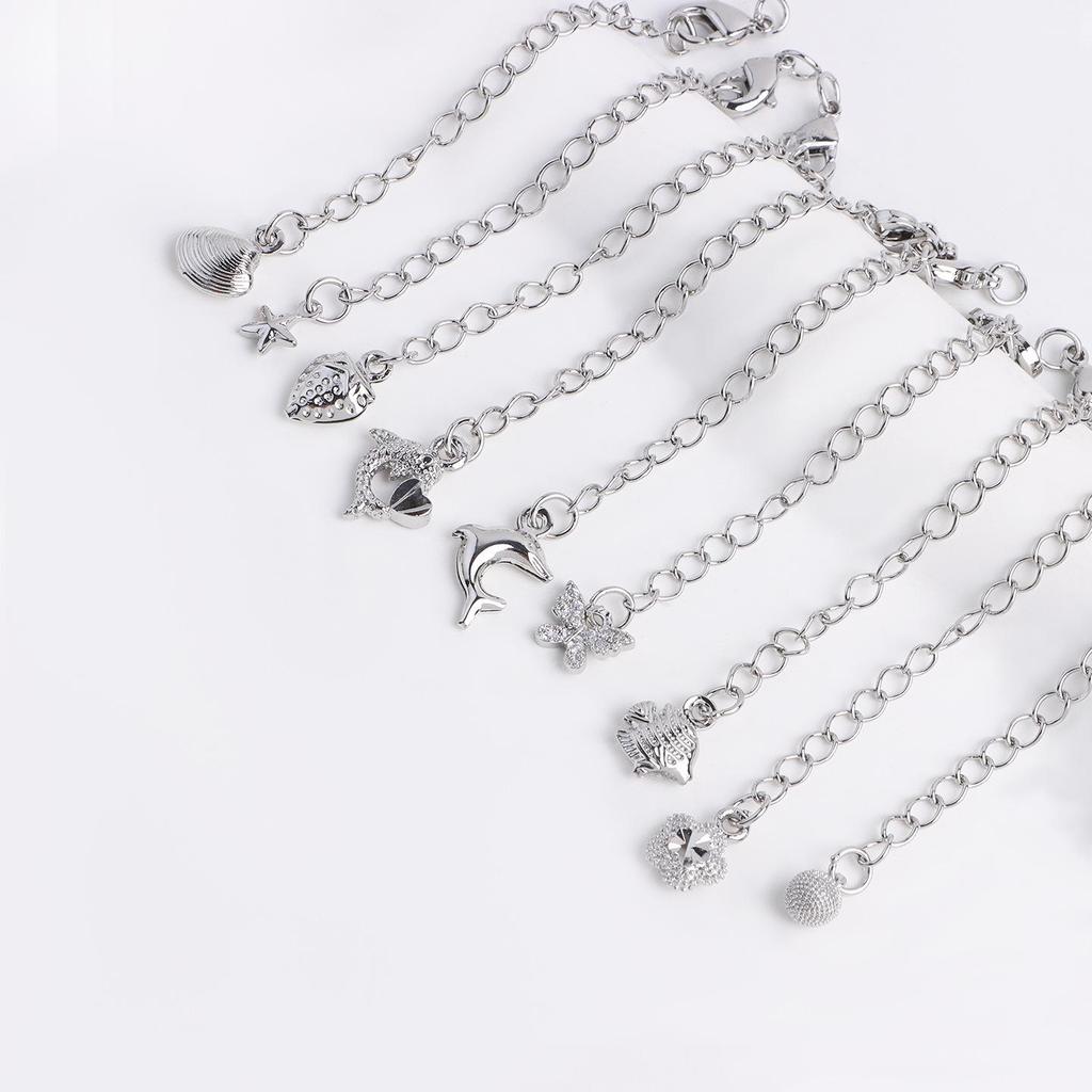 Позолоченная 18K цепочка-хвост дельфина из ракушки для DIY браслетов/ожерелий с застежкой-карабином – Высокая стойкость цвета, Модная легкая роскошь