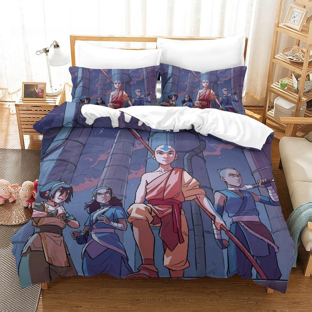 New Avatar: The Last Airbender Bedding Set Single Twin Full Queen King Size Bed Set Adult Bedroom Duvet Cover Sets Home Textile
