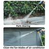 156/200W 100-240V 12V/25V Cordless Pressure Cleaner Car Washer & Water Hose Nozzle 2 Battery Outdoor