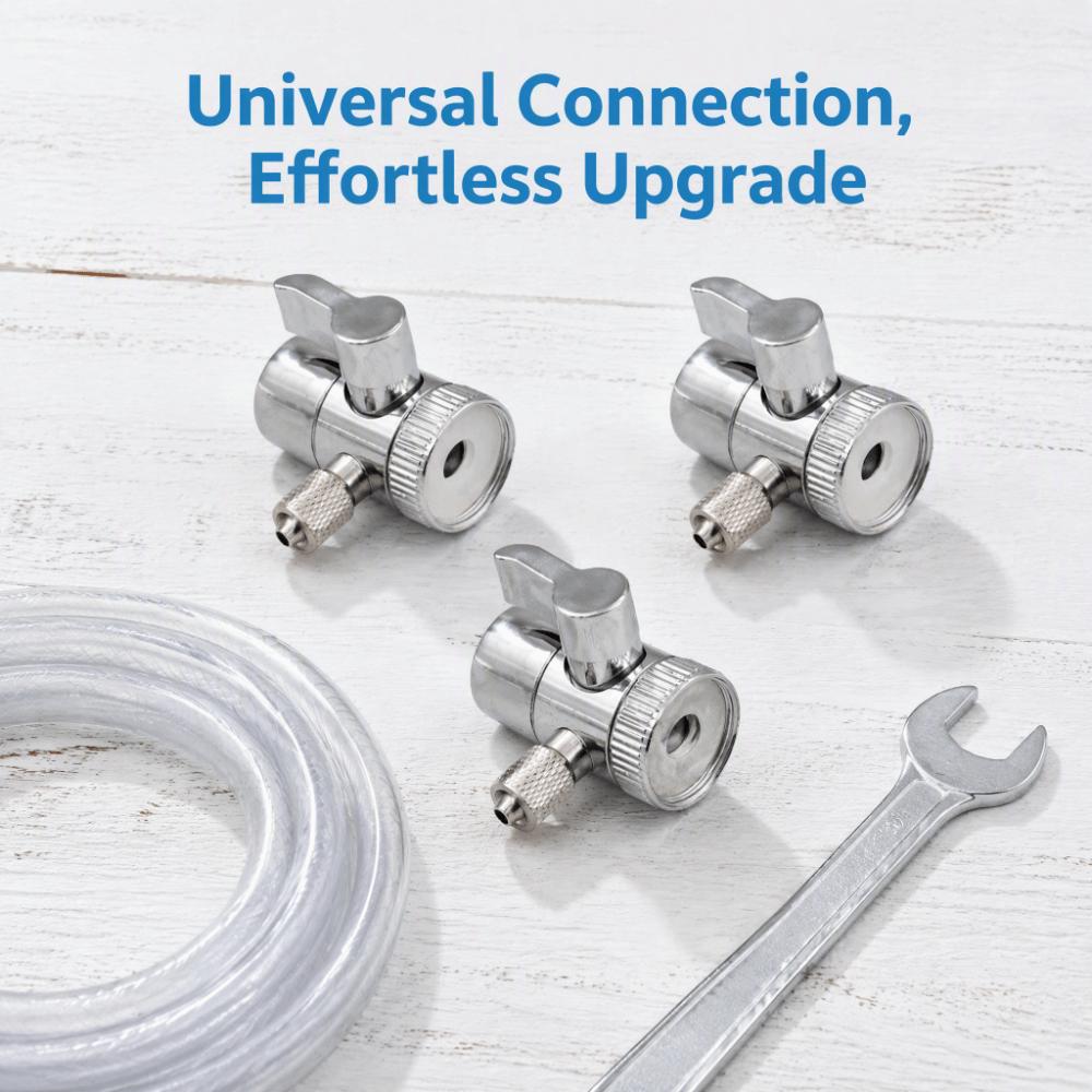 3pcs Universal Fit Design Sink Faucet Adapter Faucet Diverter Kit Garden Hose Connection