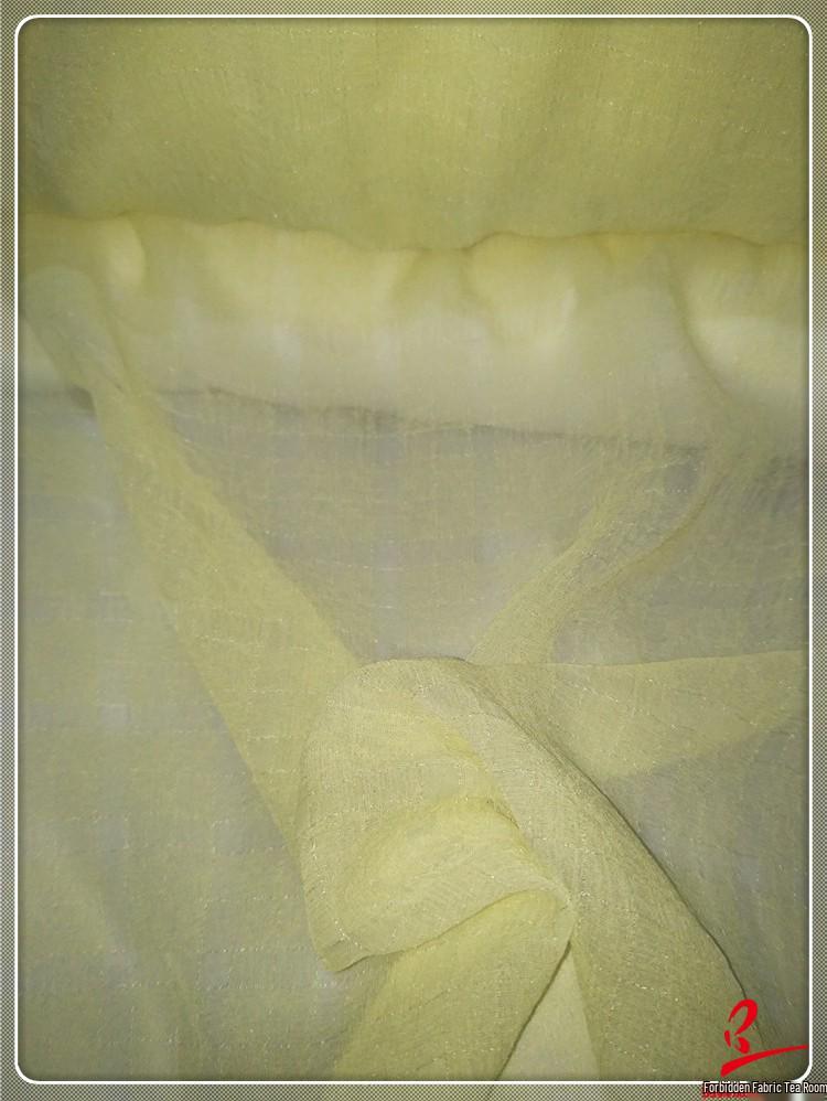 Super Sheer Silver Sequin Silk Gingham Chiffon Brocade Fabric for Dance Costumes