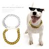 Dogs Collar Small Dog Necklace Snack Chain Teddy French Bulldog Necklace Silver/Golden Pet Accessories Dog Accessories