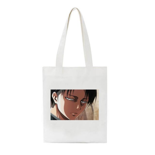 Attack On Titan Canvas Bag Japanese Anime Vintage Women Bag Hip-hop Big-capacity Casual Shopper Bag Harajuku Women Shoulder Bag