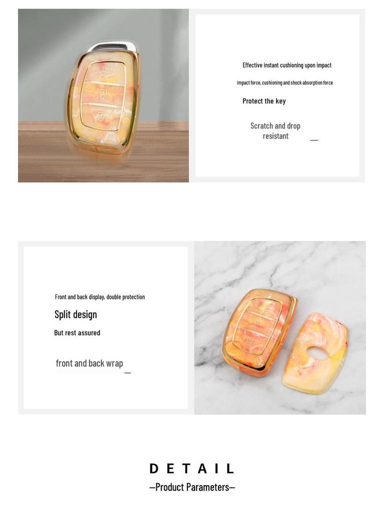 Современный чехол для ключа автомобиля для ix25, ix35, Sonata, Elantra, Mistra - Защитный чехол-сумка