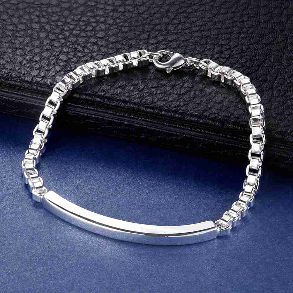 925 Silver Bracelet Heart High Quality Romance Chain For Woman Men Fashion Engagement Party Wedding Jewelry Gift