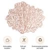 Table Placemat Heat-Resistant Kitchen Placemat Stylish Coral Shape Dining Table Mat for Home Decoration