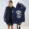 Black Label Society Skull Flag Print Hoodie Teen Boys Loose Fit Casual Wear