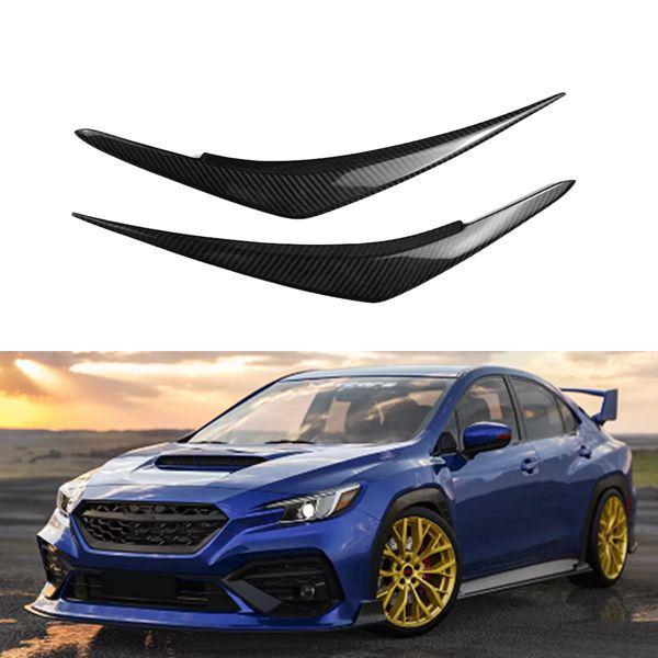 1 пара наклеек на брови фар из углеродного волокна для 22-25 Subaru Impreza WRX STI