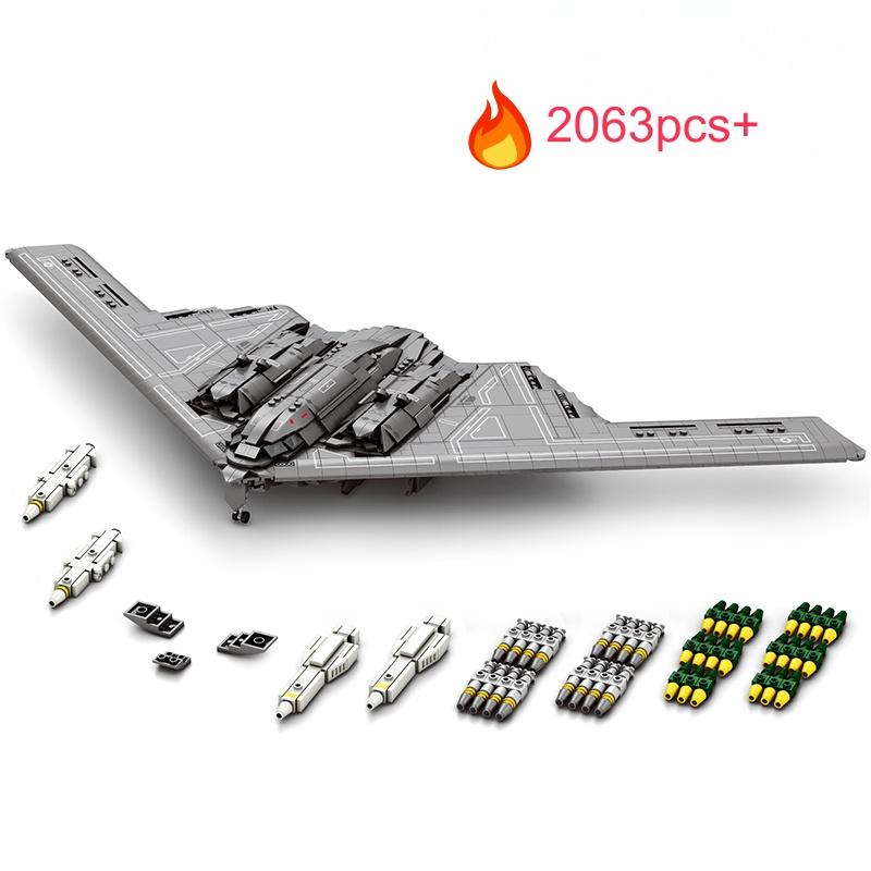 2063 детали НОВЫЙ B-2 Стратегический бомбардировщик Профессиональные Строительные Блоки Набор MOC Военный Самолет Настольный Декор Рождественские Подарки на День Рождения Игрушка