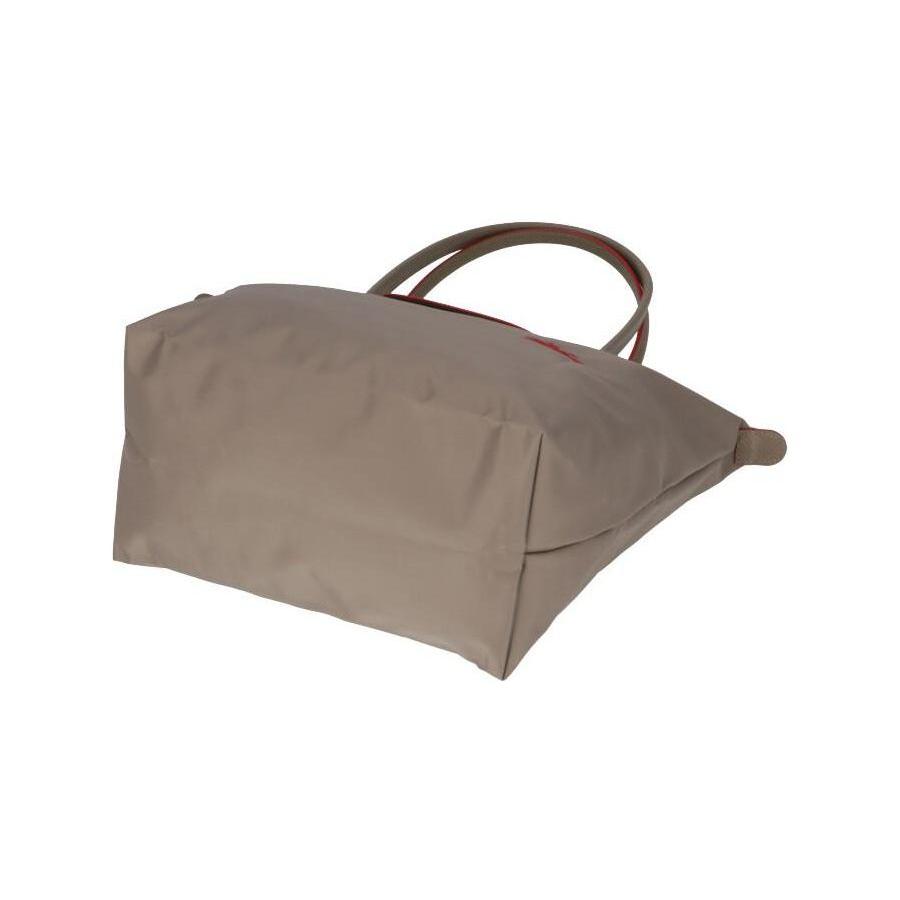 New LONGCHAMP Le Pliage Club Nylon Fabric Long Handle Shoulder Bag Trumpets Women's Brown 2605619P18