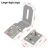 Stainless Steel Door Clasp Lock Household Gate Bolt Durable Padlock Hasp