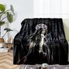 Dark Theme Printed Blanket - Perfect for Couch, Bed, Travel & Outdoor Use | Machine Washable, Cozy & Durable.