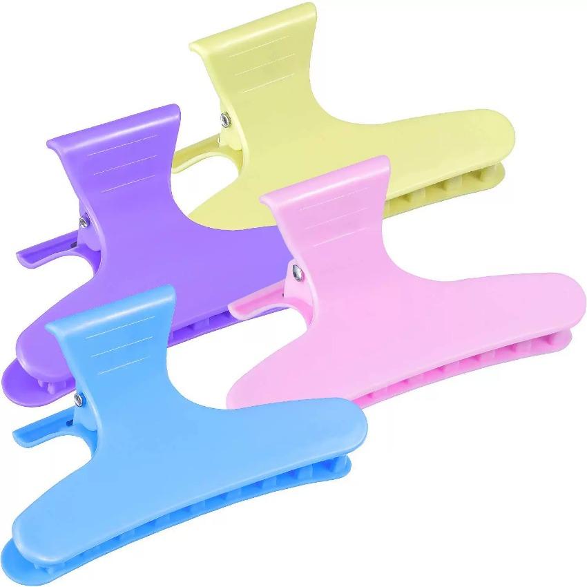 1 шт. DIY Аксессуары для волос Пластиковые зажимы-крабы Сладкая заколка для волос для девочки Модный головной убор Заколка для волос для парикмахерской(Цветной случайный)