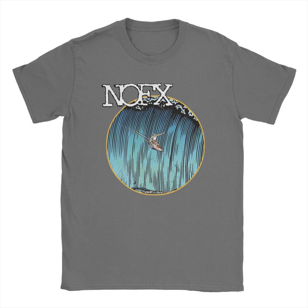 Men's Surfing Nofx T Shirt Pure Cotton Clothes Unique Short Sleeve Crewneck Tees Adult T-Shirts