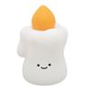 Ночной светильник в форме милой свечи на день рождения, теплый свет, регулируемая яркость, силиконовый светодиодный ночник для спальни