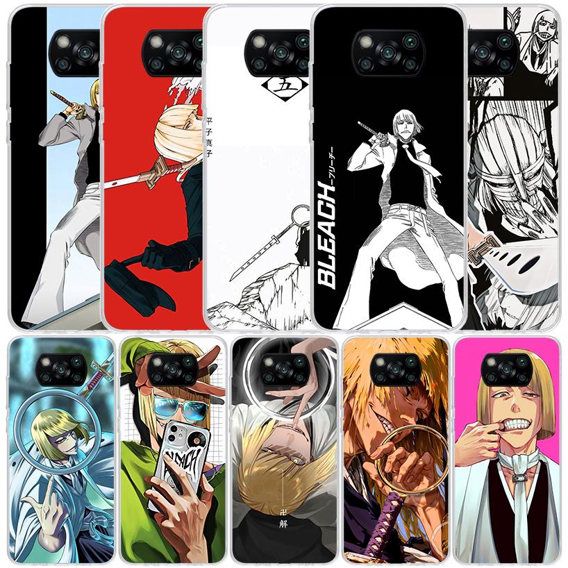 Bleach Shinji Hirako Soft Cover for Xiaomi Poco F7 Ultra X7 X6 X5 Pro M7 Phone Case Redmi 15 15C 13 13C 12 12C 10 10C Print Shel