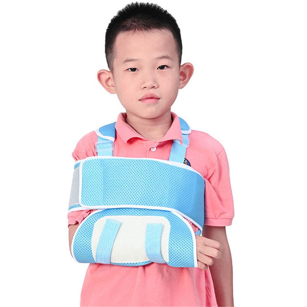 Kids Arm Sling Elbow Wrist Injury Support Brace Children Adjustable Medical Rotator Cuff Surgery Sling For Broken, Dislocation, Sprains, Strains & Tea