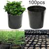 100Pcs Plastic Pot Planting Flower Pot Nursery Planter Home Garden Supply