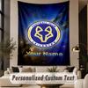 Custom Text Tapestry Leicester City Print Wall Tapestry Indoor Living Room Wall Decor