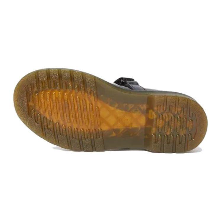 Dr. Martens Лакированная кожа Круглый носок Массивный каблук Пряжка Низкий верх Детская обувь Детская обувь Черный 15655002