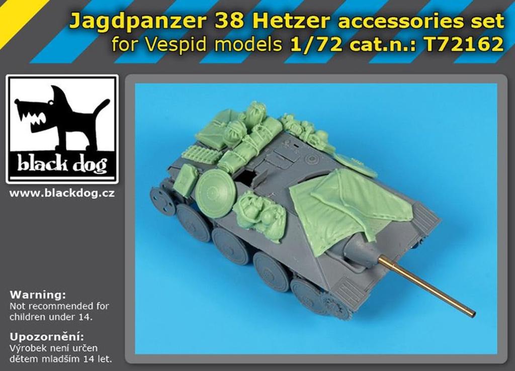 Black Dog 38 истребитель танков Hetzer набор аксессуаров смоляные военные детали HAUT72162 1/72 (для Веспида) (танк)