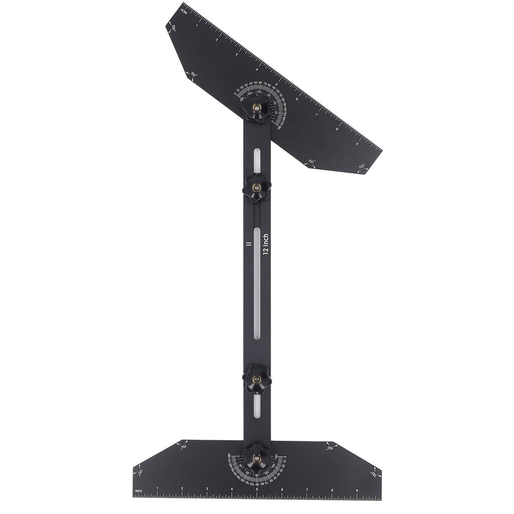 Алюминиевый шаблон для ступеней лестницы, инструмент для шаблона, вращающийся на 360 градусов, регулируемая длина и угол наклона