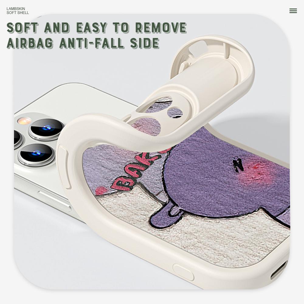 Slim Skin Feeling Cartoon Pattern Soft Silicone PU Leather Cover Phone Case for iPhone Samsung Huawei Honor Xiaomi Redmi OPPO Realme Vivo