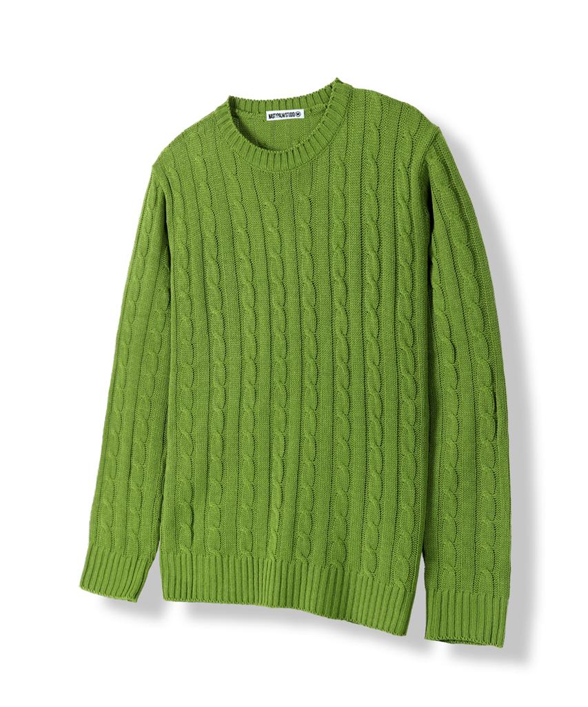 NP STUDIO [2Pack] Standard Round Cable Knit 9 Colors