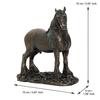 Carved Premium  Horse Figurine Cold Cast Bronze Decorative Resin Statue