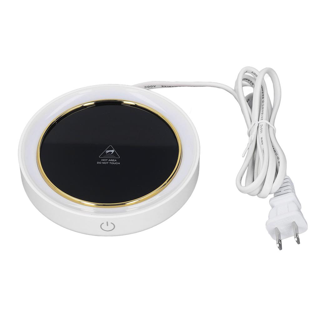Electric Cup Warmer Constant Temperature 2 Modes LED Light Desk Cup Warmer for Office Cafe Home AC